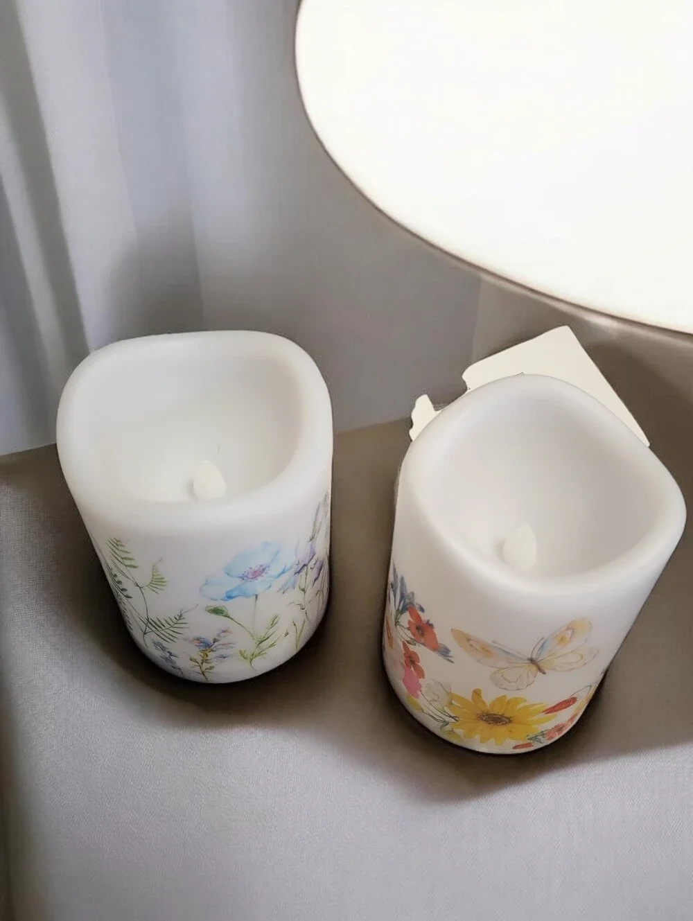 Elegant Spring Pillar Candle Choose 1